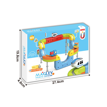 Set tren cu traseu magnetic si circuit 3D – 35piese [3]