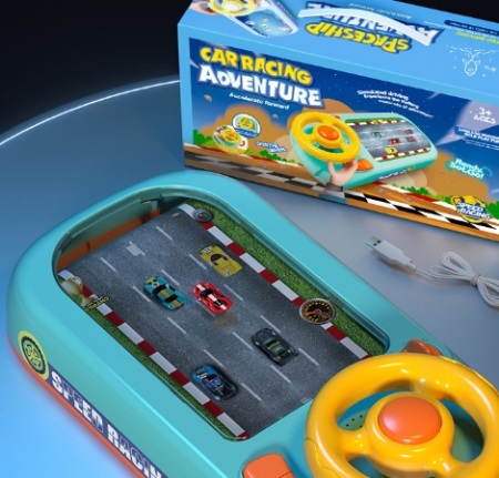 Cadouri de Sarbatori - Simulator cu volan pentru copii cu sunete si lumini