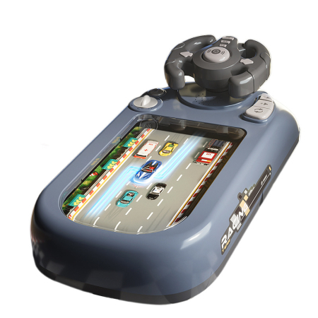 Cadouri de Sarbatori - Simulator curse auto cu volan interactiv - albastru