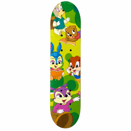 Role si Skateboard - Skateboard din lemn model Animale Cartoon Forest Friends - 60 cm