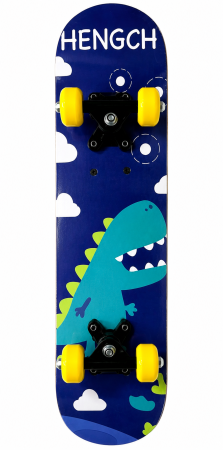 Skateboard din lemn model Dino Urban Blue - 60 cm [1]