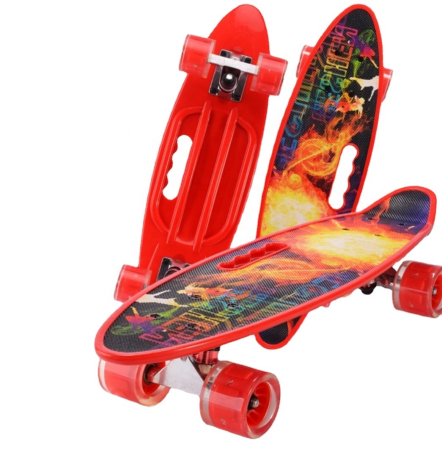 Skateboard tip Mini Cruiser cu mâner - Model Dragon Blaze [0]