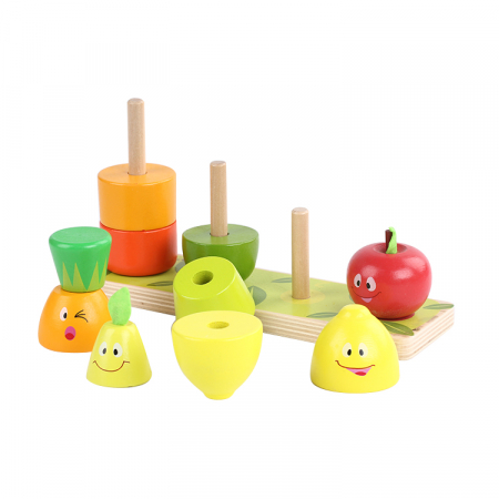 Sortator fructe si legume din lemn – Montessori copii 2 ani [3]