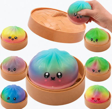 Squishy Dumpling Mystery Box – Mega Pack Surpriză (6 buc) [2]
