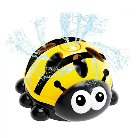 Joaca de Vara & Apa - Stropitoare de gradină pentru copii tip buburuză galbenă cu pulverizare