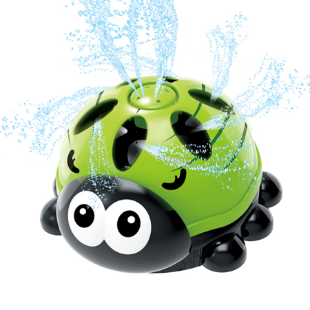 Joaca de Vara & Apa - Stropitoare de gradină pentru copii tip buburuză verde cu pulverizare