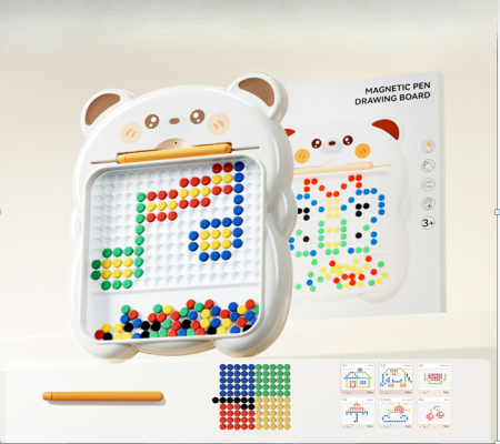 Cadouri dupa Buget - Tabla creativă magnetică cu șabloane – Ursuleț