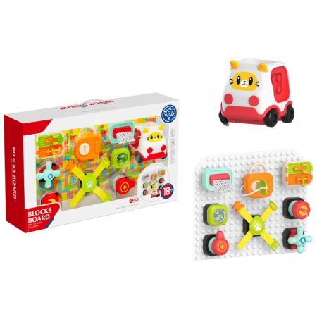 Jucarii pentru Baieti - Tablă de joc interactivă pentru copii „Baby Developer” – activități cu mecanisme 18+