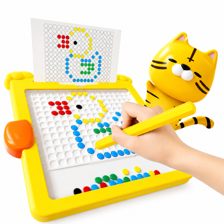Tablă educativă cu mozaic și bile magnetice – Joc de creativitate și coordonare [3]