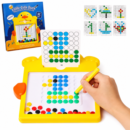 Tablă educativă cu mozaic și bile magnetice – Joc de creativitate și coordonare [0]