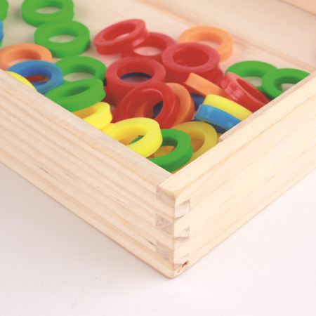 Tabla educativa din lemn Montessori – cifre, numarare si operatii matematice pentru copii [3]