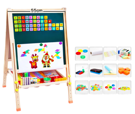 Tabla magnetică cu două fețe și accesorii [1]