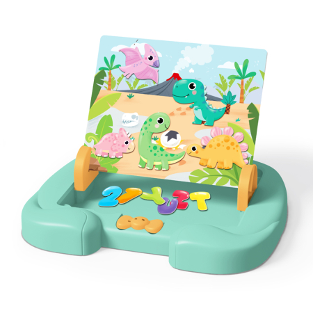 Tablă magnetică Dino cu alfabet și accesorii [1]