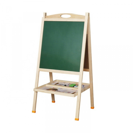 Tablă Montessori șevalet din lemn cu 2 suprafețe – scris și desen 85cm - 3 ani+ [2]