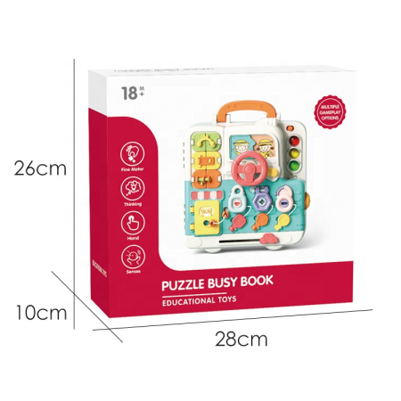 Tablă senzorială Montessori cu LED și activități interactive [3]