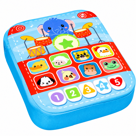 Jucarii Educative & Invatare - Tabletă interactivă educativă ,, Model elefant " – Animale, numere, lumini și sunete