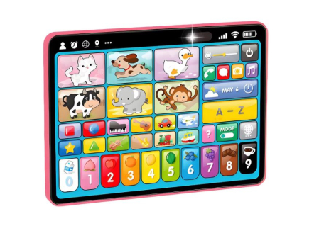 Jucarii Educative & Invatare - Tabletă interactivă și educativă pentru copii în limba română - Roz