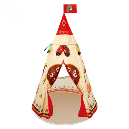 Cadouri dupa Buget - Teepee cort de joacă pentru copii – pavilion interior tip indian 24+