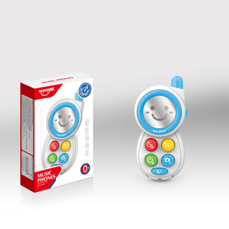 Telefon pentru bebeluși cu lumini si sunete - Albastru [1]