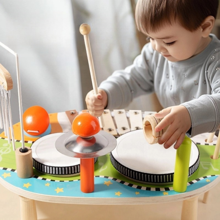 Toba Muzicala din Lemn – Set Instrumente Montessori 6-in-1 pentru Copii [2]