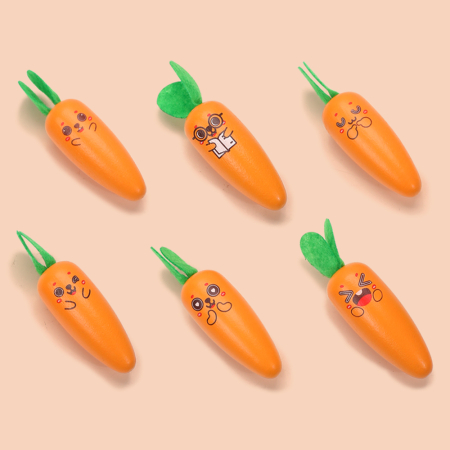 Tort de morcovi – jucărie din lemn cu emoticoane [3]