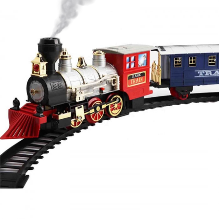 Trenulet electric clasic cu aburi, sunete si lumini - 3+ [1]