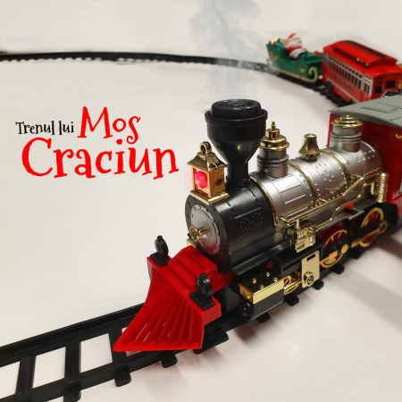 Trenulet electric cu aburi, sunete si lumini  –  „Mos Craciun” - 3+ [1]