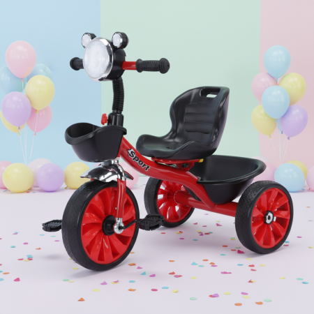 Trotinete & Triciclete pentru Copii - Tricicletă copii cu coșuleț, far, lumini și sunete