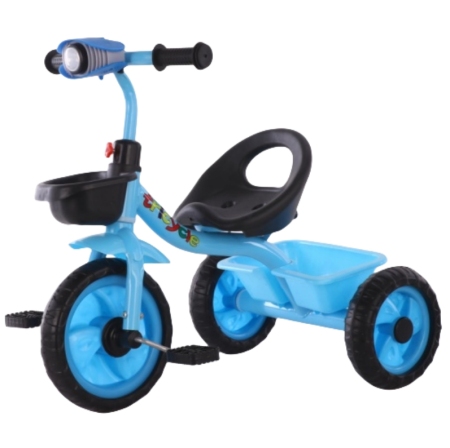 Trotinete & Triciclete pentru Copii - Tricicletă pentru copii cu far LED și spațiu de depozitare