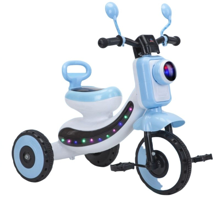 Trotinete & Triciclete pentru Copii - Tricicletă interactivă pentru copii cu lumini LED și muzică – Albastru