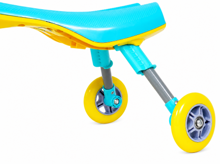 Tricicletă pliabilă Scooter Baby Bug Ride-On cu roți din silicon - Albastru [2]