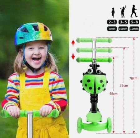 Trotinetă copii 5 în 1 cu scaunel – ( verde ) [3]