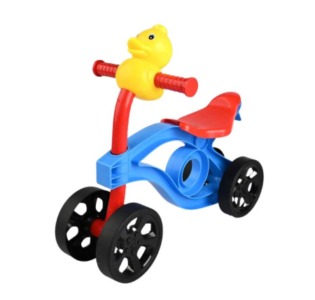 Role & Trotinete & Triciclete pentru Copii - Trotinetă stabilă cu 4 roți pentru copii fără pedale, multicolor
