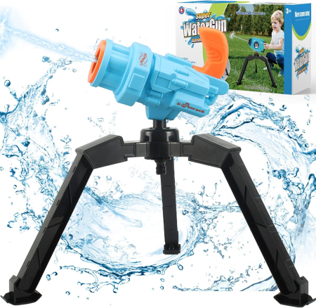 Joaca de Vara & Apa - Tun cu apă pentru copii cu trepied pentru joacă în exterior - albastru