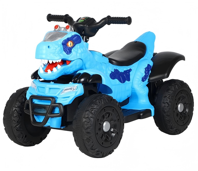 ATV electric cu design Dinozaur T-Rex, telecomanda parentala si functii interactive