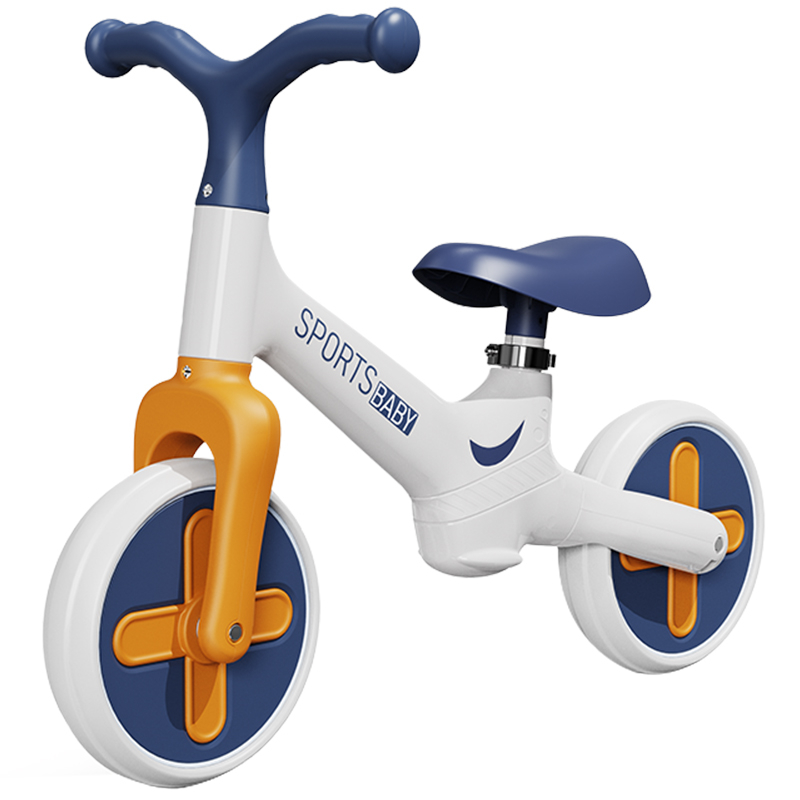 Bicicleta de echilibru ergonomica - fara pedale (albastru)