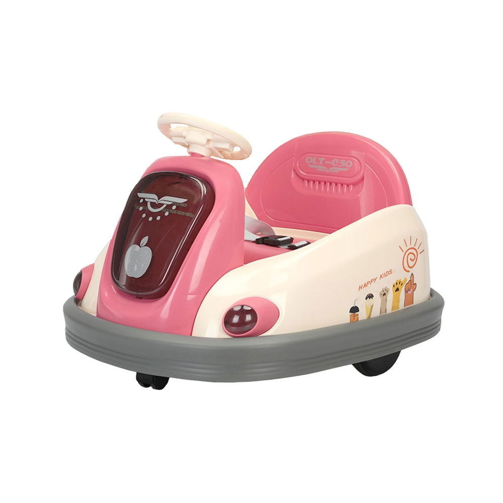 Masinuta electrica tip ,, Bumper Car    - Model roz cu rotire 360