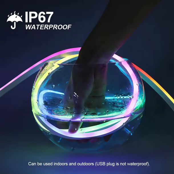 Bandă LED RGB Impermeabilă 5 m – Ambianță și iluminare inteligentă [4]