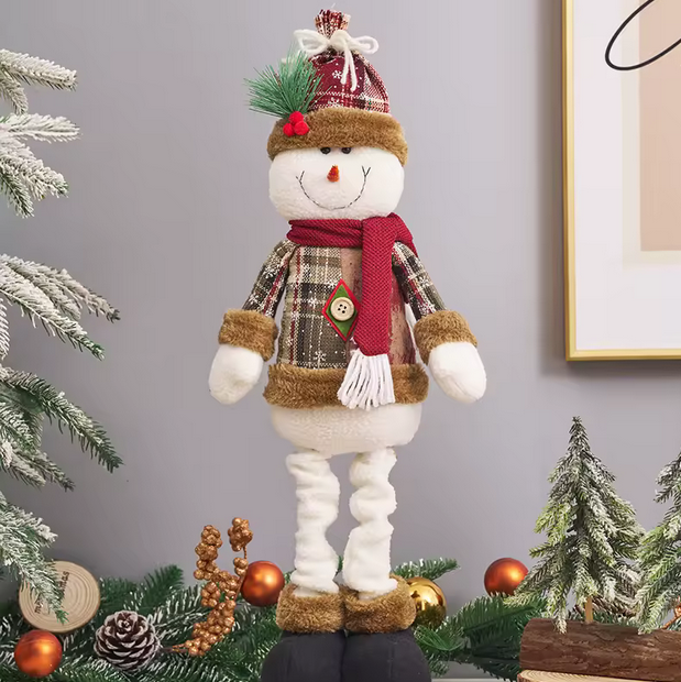 Plușuri Festive de Crăciun – Moș Crăciun & Om de Zăpadă [3]