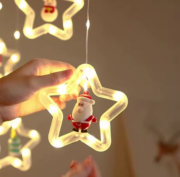 Ghirlandă LED cu Stele – Iluminare Festivă & Atmosferă Magică [4]