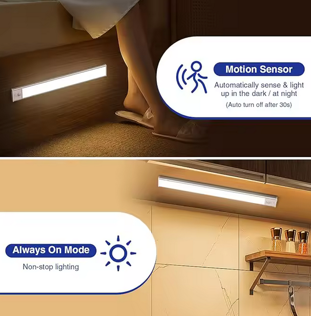 Lumină LED Reîncărcabilă cu Senzor de Mișcare pentru Dulap / Interior [3]