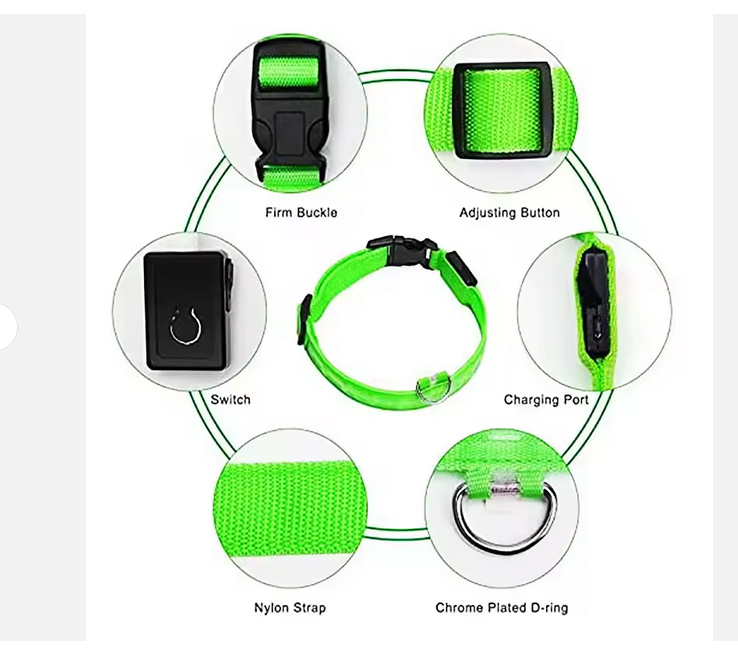 Zgardă LED Electronică Reglabilă – Siguranță și Stil pentru Animalele Tale [3]