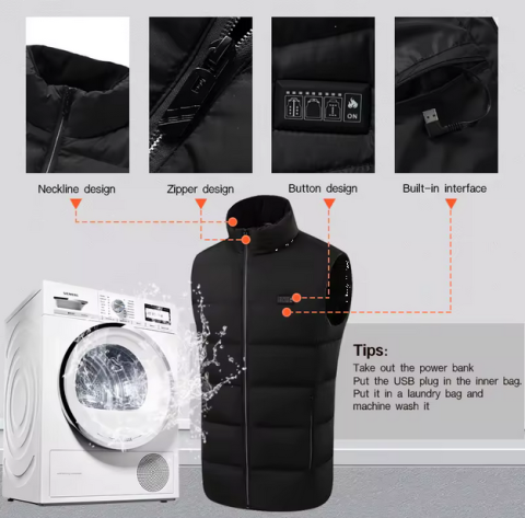 Vestă Puffer Încălzită – Confort Termic și Stil în Unul [3]