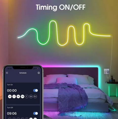 Bandă LED RGB Impermeabilă 5 m – Ambianță și iluminare inteligentă [4]