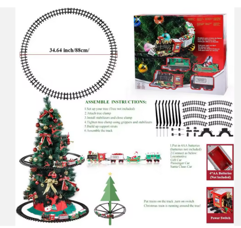 Set Tren Electric de Crăciun – Magie în Mișcare sub Brad [2]