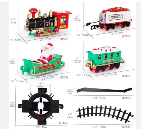 Set Tren Electric de Crăciun – Magie în Mișcare sub Brad [1]