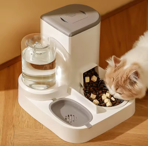 Alimentator Automat 2-în-1 pentru Animale (Hrănire + Apă) [3]