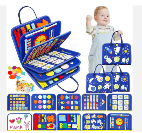 Jucării - Carte / Placă Interactivă de Activități – Educație și Joacă Conștientă