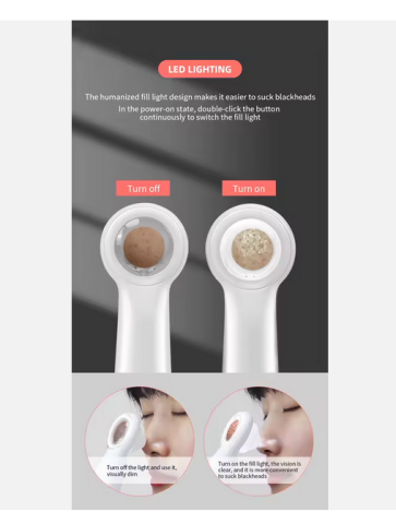 Eliminator puncte negre electric pentru Porii Faciali & Kit Strip nas [2]