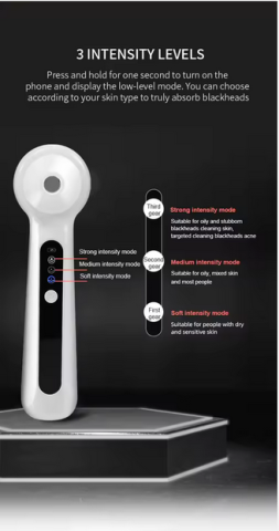 Eliminator puncte negre electric pentru Porii Faciali & Kit Strip nas [4]